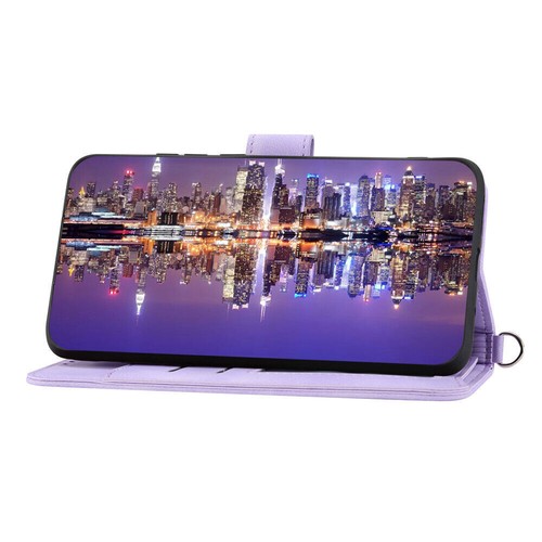 Leather Crossbody Flower Wallet Phone Case For Samsung S25 S24 S23 S22 S21 S20FE - Picture 73 of 75