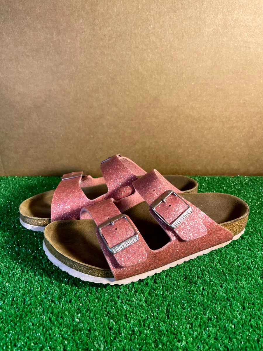 Birkenstock ARIZONA Women s Cosmic Sparkle Sandals Side Slide Pink Size US 3.5