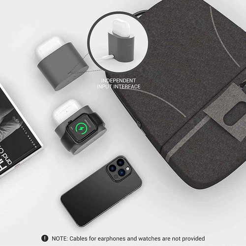 SALE! 6 in 1 Wireless Charging Station with Bedside Lamp and Alarm Clock - Picture 4 of 4