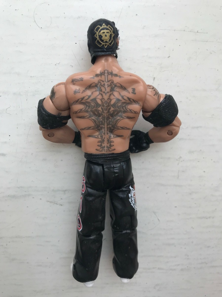 WWE REY MYSTERIO JAKKS WRESTLING RIPPED MASK FIGURE RUTHLESS