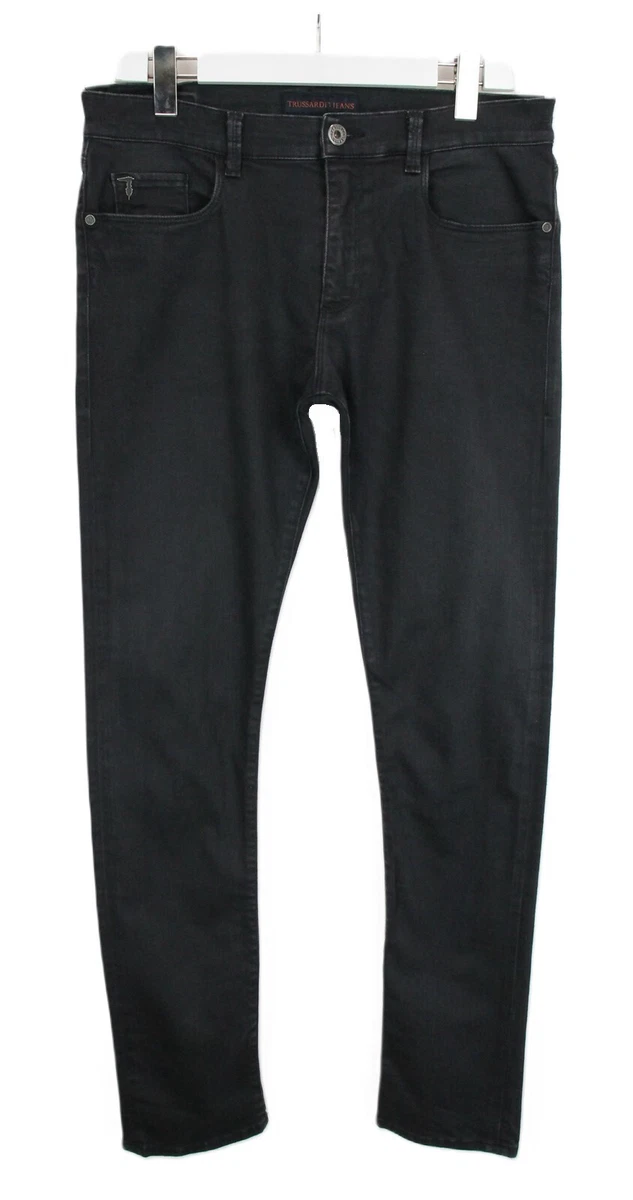 Jeans Droit Gris Trussardi TJ7 - Taille 40 - Femme - Comme Neuf - Coupe Régulière