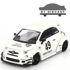 MINI GT LIBERTY WALK LBWK ABARTH 595 LB-WORKS x ABAS WORKS 1/64 WHITE MGT00809