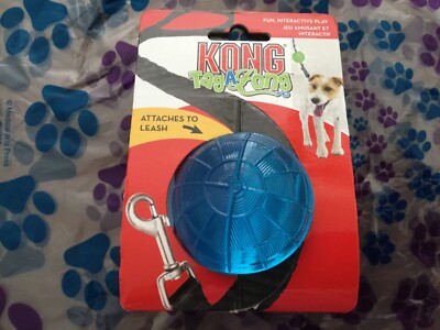 Kong TagALong Ball Dog Toy attaches to your leash. Neat idea!Medium ( Blue) sale