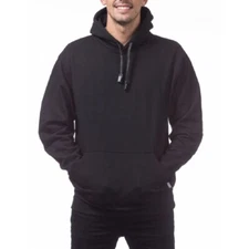 PROCLUB MENS HEAVYWEIGHT PULLOVER HOODIE PRO CLUB CASUAL HOODED SWEATER (S-5XL)