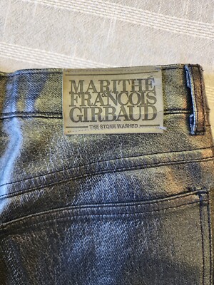 Marithe Francois Girbaud 5/6 NEW Vintage Deadstock Wax Jeans 80s