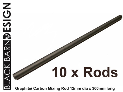 10 x Graphit (Kohlenstoff) Rührstab für Metallguss Gold Silber Bronze