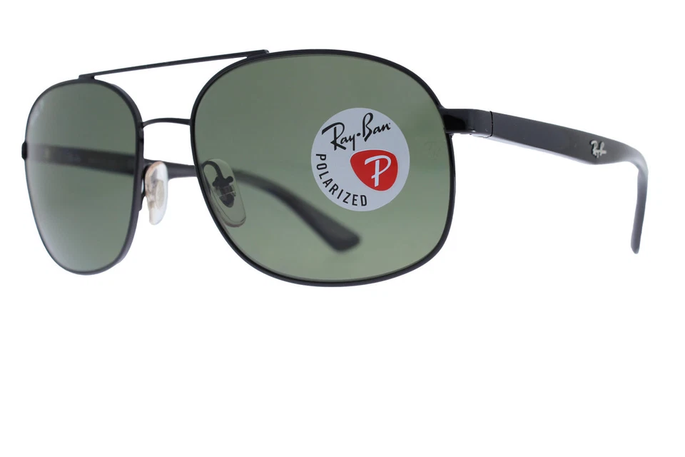 RAY-BAN Black / Green Polarized RB3593 002/9A 58 - Bild 1 von 1