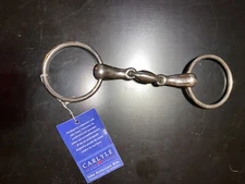 JP NWT 4.5'' CARLYLE LOOSE RING DOUBLE JOINTED MOUTH ENGLISH BIT JOHN PATTERSON