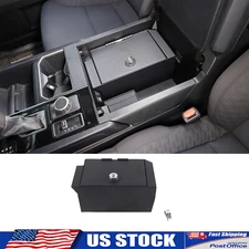 Aluminum Alloy Center Console Locking Safe Storage Box Fits Toyota Tundra 22-25