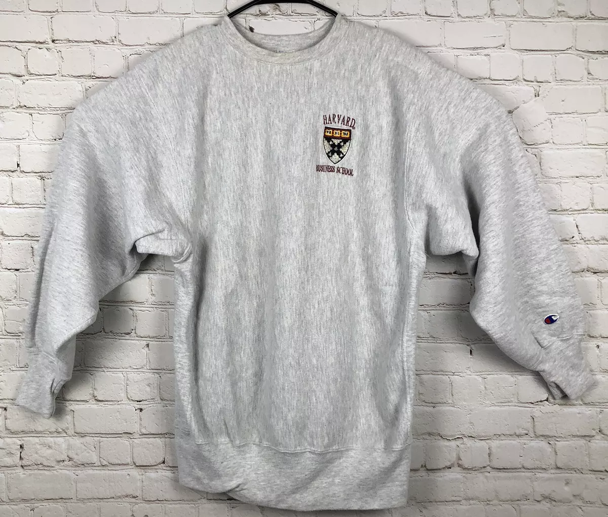 VTG Champion Harvard Business School Sweatshirt Reverse Weave XL