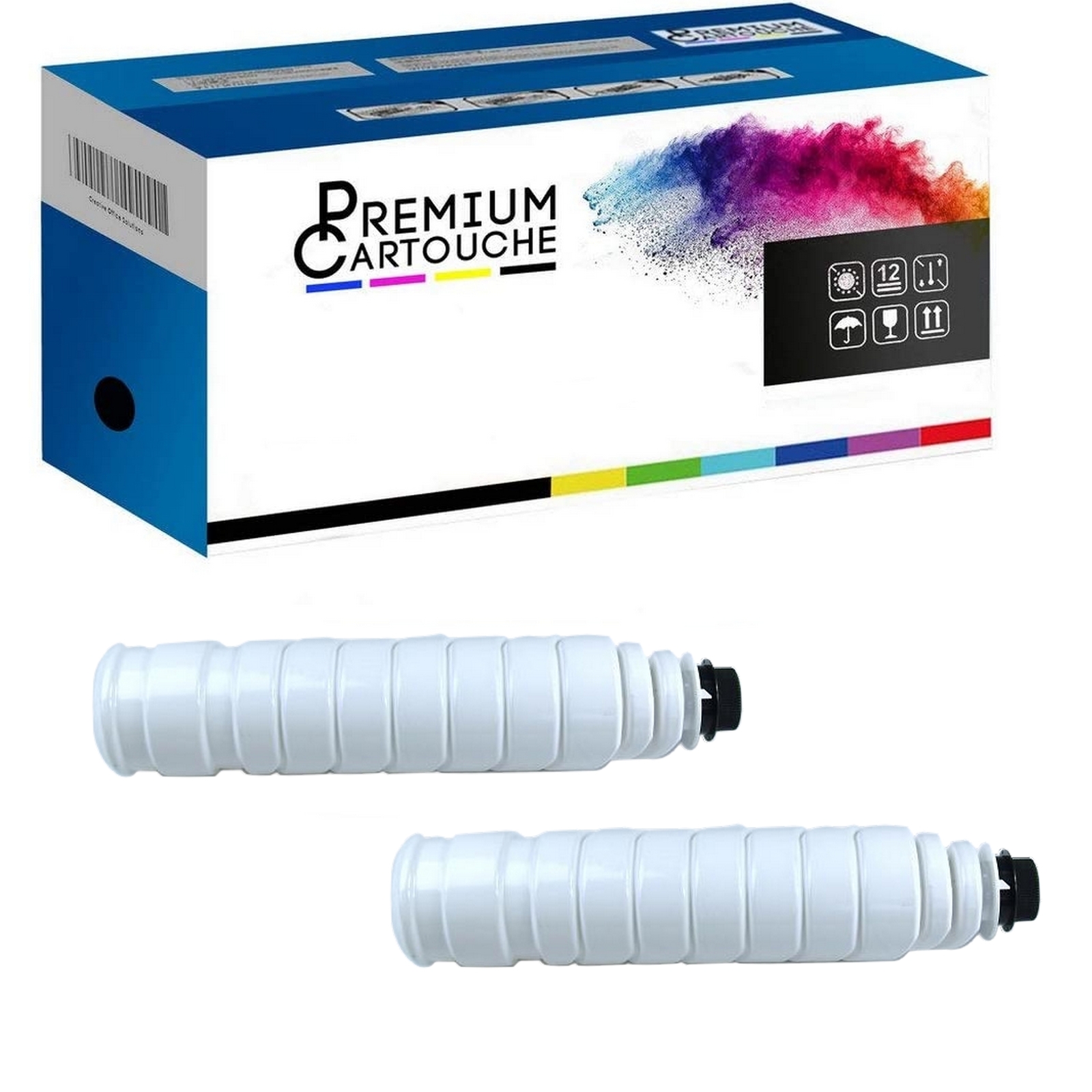 Toner 889614 TYPE 2205D noir compatible pour impression laser lot de 2 pièces