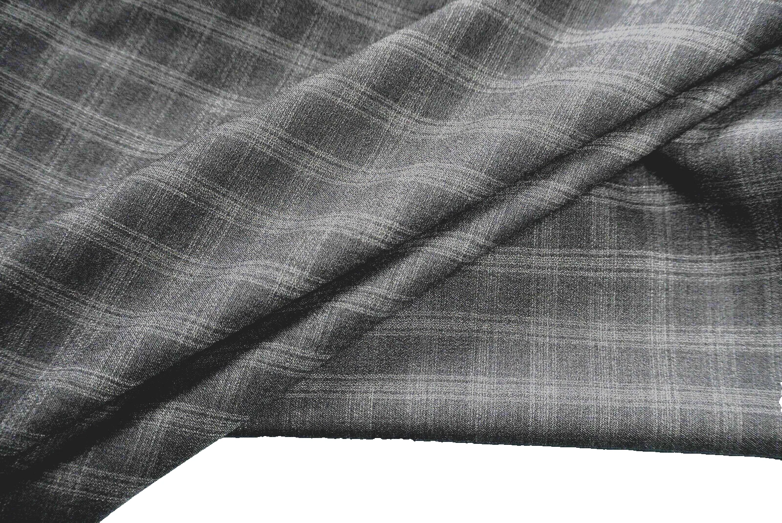 PURA LANA GRIGIO MEDIO SCACCO LUSSO SARTORIA MADE IN ITALY PER CHRISTIAN DIOR E135