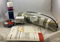 Elements Emat150-1 Kit 1.0m² 150w Selfadhesive Heating Mat Underfloor Thermostat Elements Emat150-1 Kit 1.0m² 150w Selfadhesive Heating Mat Underfloor Thermostat