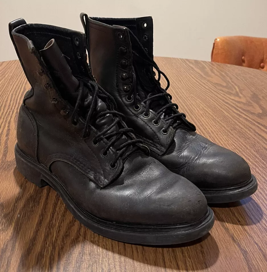 Black red cheap wings boots