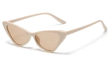 Vintage Narrow Cat Eye Sunglasses For Women