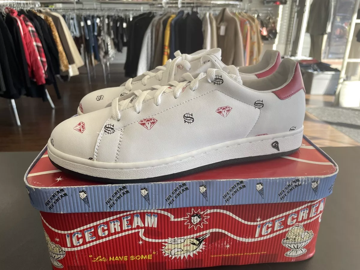 vedhæng Vask vinduer Nøgle Reebok Ice Cream low men size 10 white black red BBC Diamonds Pharrell VNDS  | eBay