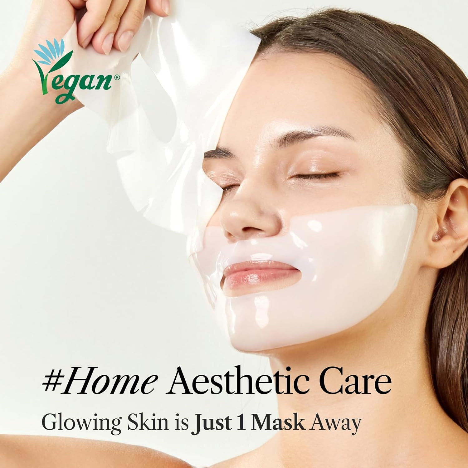 The Face Shop at Home Aesthetics Vegan Collagen Face Mask, Korean Glass Skin Car