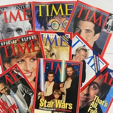 Time Magazine - 1 Magazine - Choose Your Issue 1996-2001