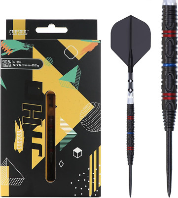 JIHO 21/22/23G Steel Tip 90% Tungsten Dart Set with ROST T19 Integrated Dart Sha