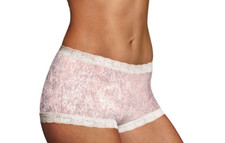 Maidenform Lace Trim Microfiber Boyshort Underwear Size 6/M 10776