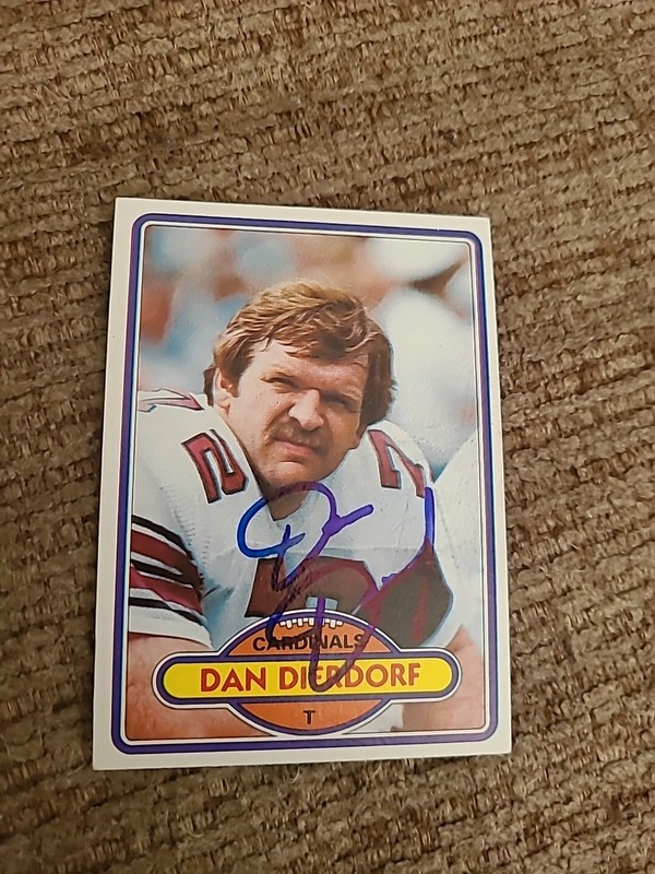Autographed Signed Dan Dierdorf St. Louis Cardinals 1980 Topps #316 