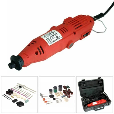 Mini Rotary Hobby Drill 240V 135W Grinder Tool + Case + 145pc Accessories Voche®