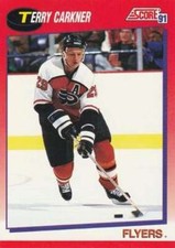 1991-92 Score Canadian Bilingual #64 Terry Carkner  Philadelphia Flyers 