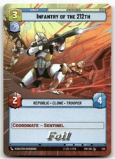 Infantry of the 212th (Hyperspace) #334 FOIL Star Wars Unlimited TOR NM X1
