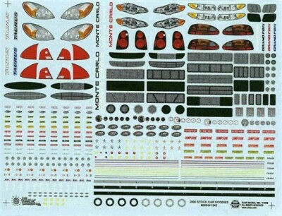 Slixx 1542 2000 Stock Car Goodies 1/24 waterslide decal