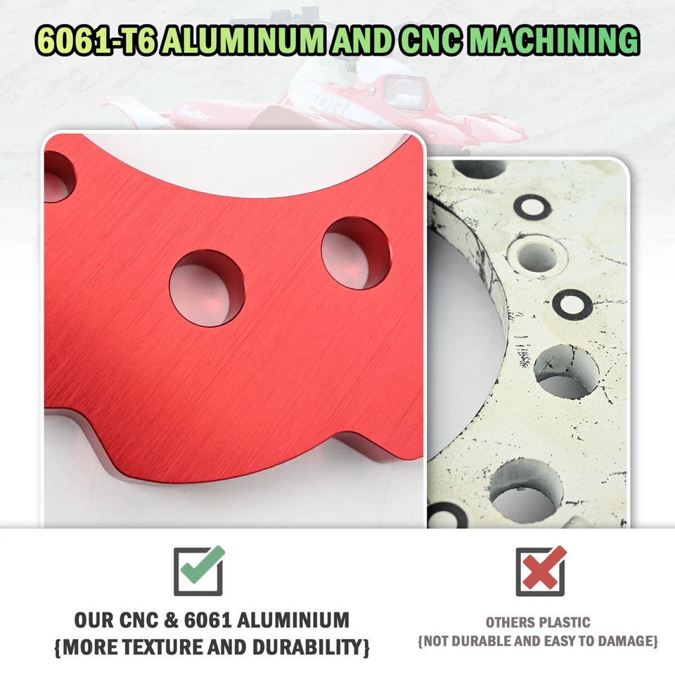 Red For Honda Trx300X EX Trx400x TRX450R Trx250r Chain Sprocket Guard Aluminum Foto 4 de 4