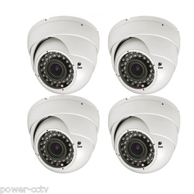 Amview 1800TVL 36IR 2.8-12mm Varifocal Lens Dome Surveillance Security Camera 4P