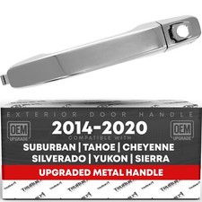 Front Driver Door Handle for Chevrolet Silverado, GMC Sierra - Chrome, Cover ...