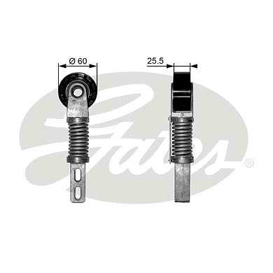 GATES T38355 TENDITORI + PULEGGE Renault Espace/grand espace (je0)(2000->) 1,9 -
