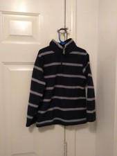 Boys Children Place Fleece, Navy blue and grey, Size S 5/6 