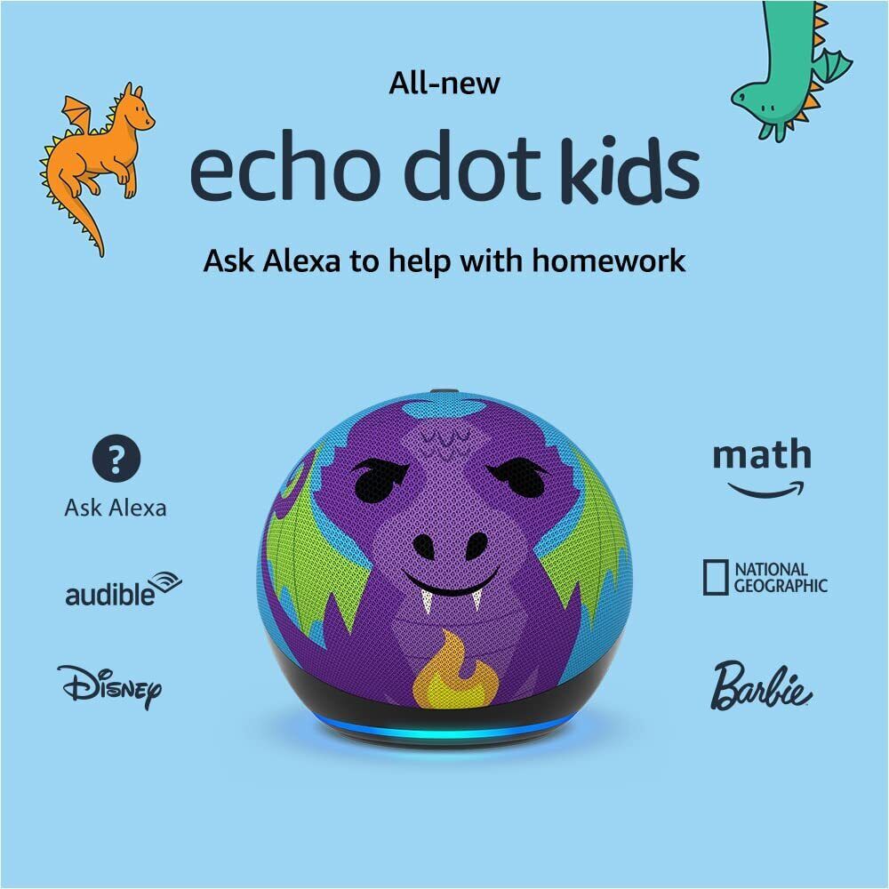 Amazon Echo Kids Dot (5th Gen 2022 ) with Alexa Owl or Fire Dragon New  Sealed