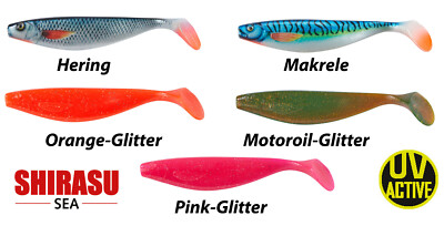 BALZER Shirasu SEA Ocean Shad UV-Aktiv - alle Farben und Größen - Meeresköder