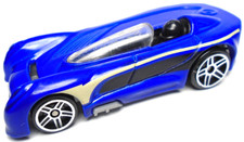 2000 HOT WHEELS MONOPOSTO BLUE 1:64 DIECAST 2 5/8" CAR W/ WHITE  BLACK