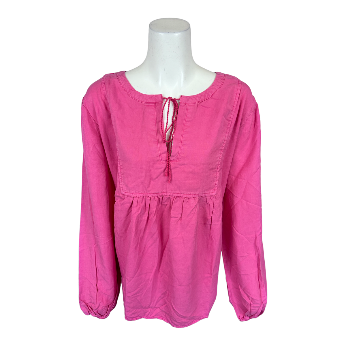 Serra Retreat by Joie Rucker Women Point Mugu Peasant Top Bali Pink 2X Plus  Size