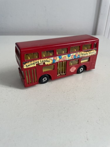 Miniature Bus à Impériale Mécanique Brimtoy - Vintage UK - Occasion (voir Photos)