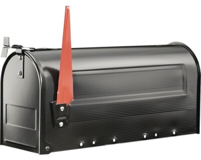 Burg Wächter Briefkasten US-Mailbox Stahl verzinkt BxHxT 170/220/480 mm schwarz 
