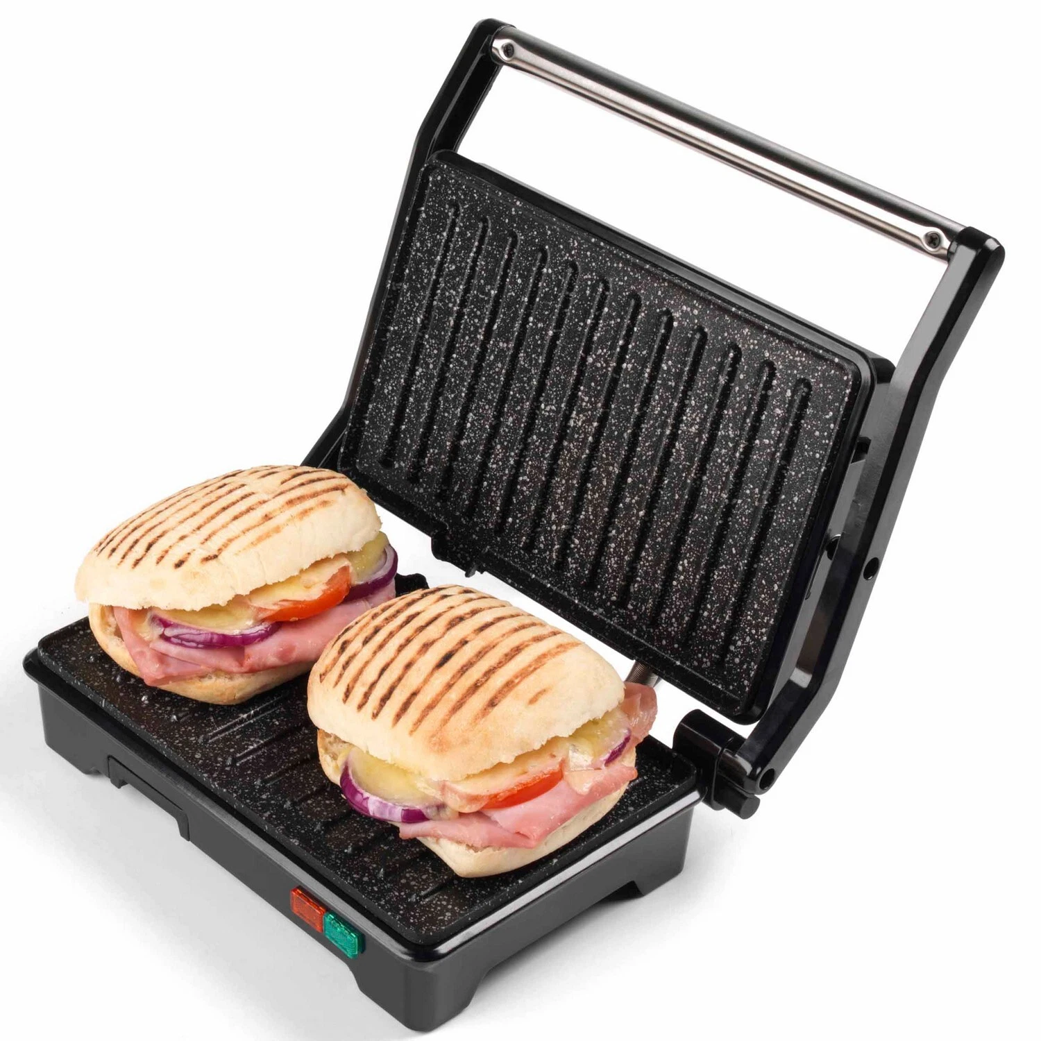 Salter Megastone 750W 2in1 Fold-Out Electric Health Grill and Panini Maker Press