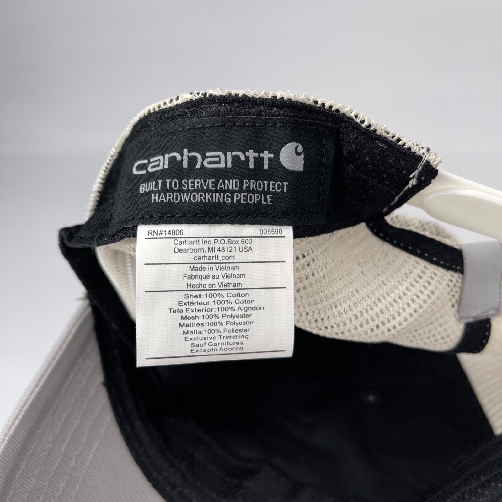 CARHARTT Women's Hat Cap Gray Mesh Trucker Snapback Sweatband Adjustable thumbnail 7