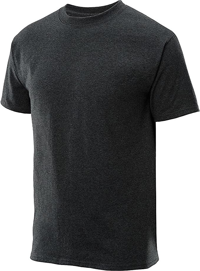 Champion Men's Athletic Short Sleeve Jersey T-Shirt, Charcoal Heather, Medium