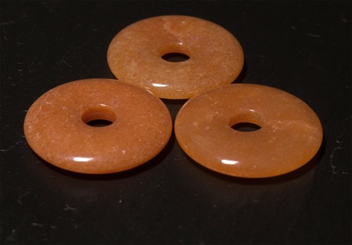 Edelstein Donuts A-L 20 30 40 50 mm für Lederband Kette Pi Scheibe Steinschatz - Bild 75 von 273