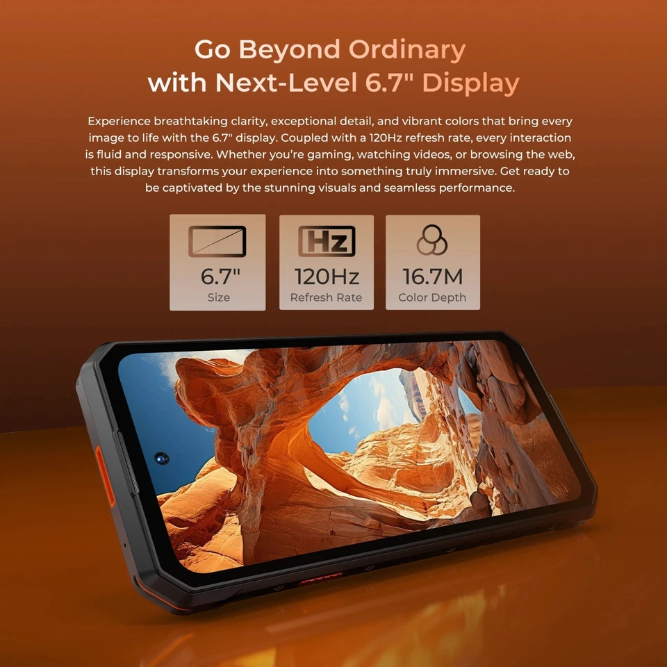 Oukitel WP58 Pro 5G Robust Smartphone 24GB+512GB 10000mAh Android 15 64MP Kamera - Bild 4 von 4