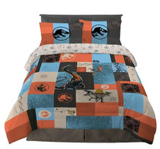 Jurassic World "Erase Extinction" Kids Reversible Bed Set-W150681603004