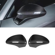 Carbon Fiber Car Side Rearview Mirror Cover Trim Compatible with 2017-2023 Po...