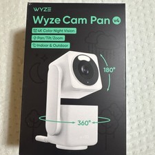 Wyze Cam Pan V4 4K Night Vision, Pan/Tilt, Zoom, Indoor/Outdoor