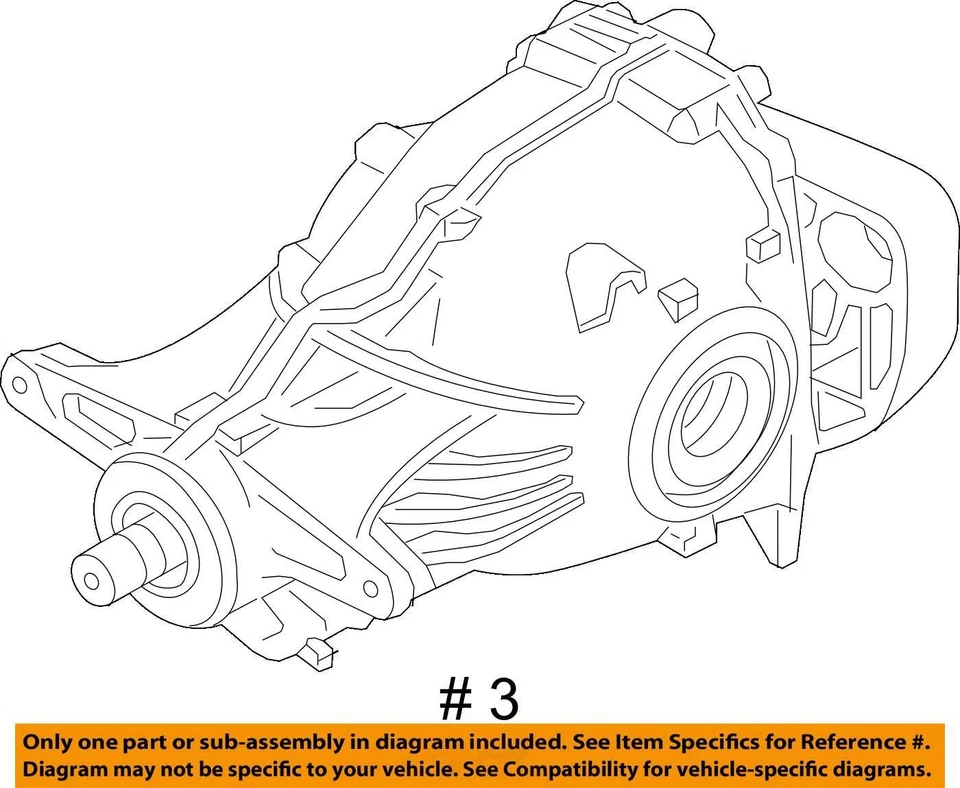 Carrier Rear Fits 17-19 BMW 530i 969772 Foto 4 de 4