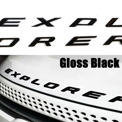 #ad 3D Gloss Black Front Hood For 2011 2024 Explorer Letter Emblem Replacement Badge $15.29